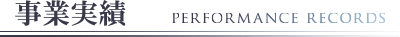 事業実績